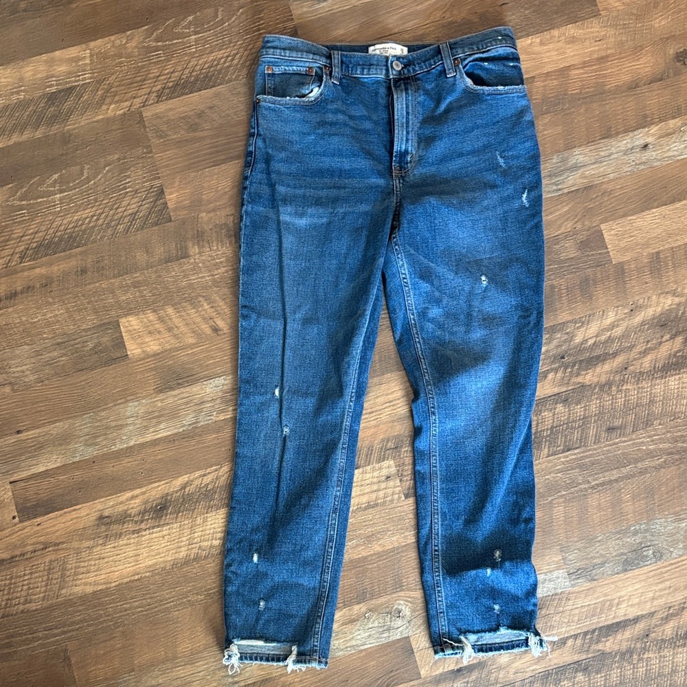 Abercrombie & Fitch High Rise Skinny Jeans - Blue